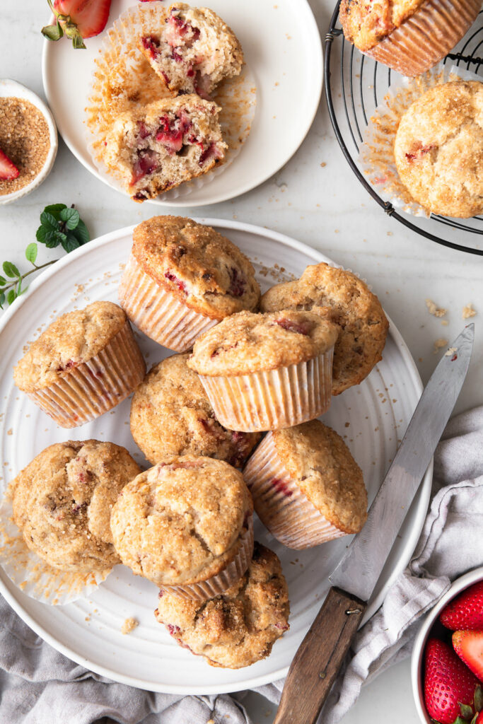 homemade strawberry muffins