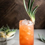 jungle bird cocktail and how to make pineapple garnish