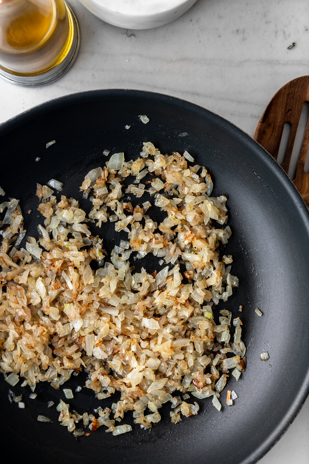 sweet onions an shallot, cooked until soft