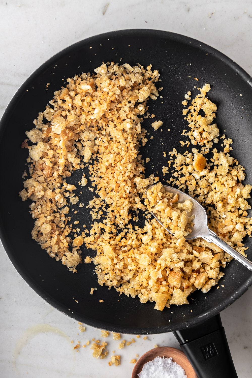 crispy pecorino breadcrumbs