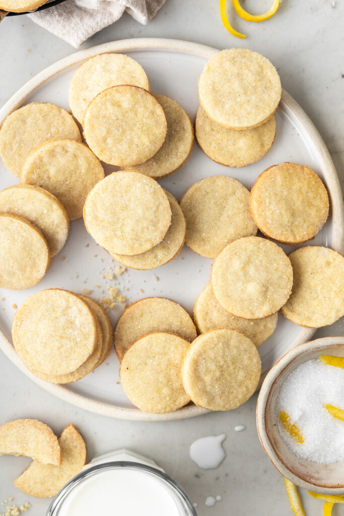 lemon shortbread cookies