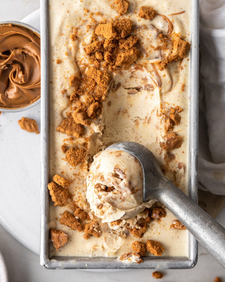 homemade biscoff ice cream