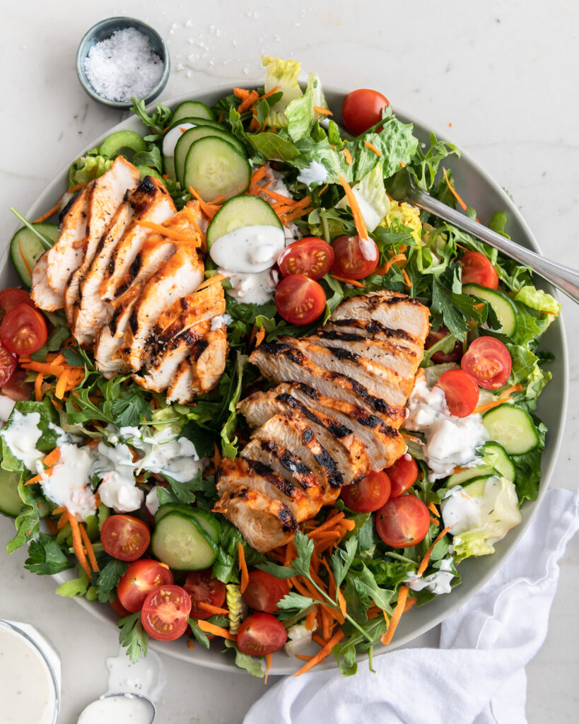 grilled buffalo chicken salad