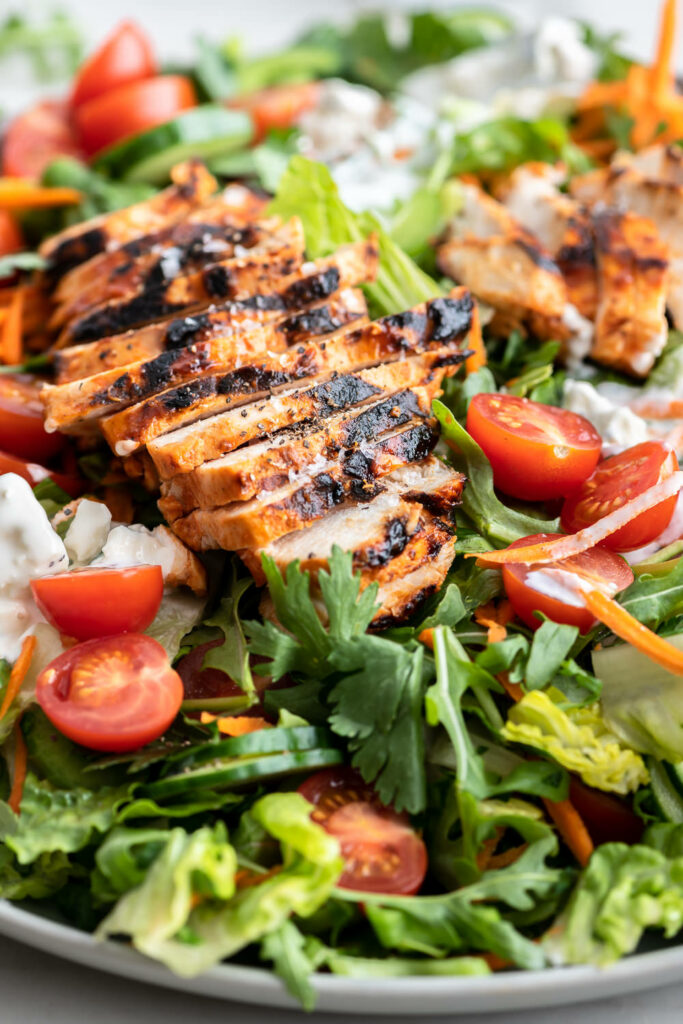 healthy buffalo chicken salad