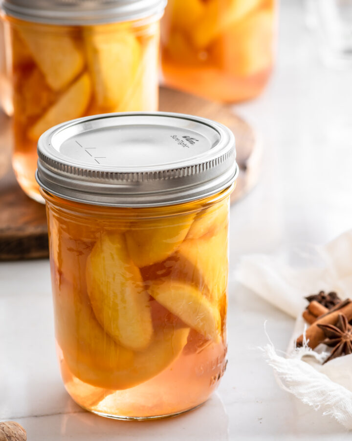 perfectly pickled peaches