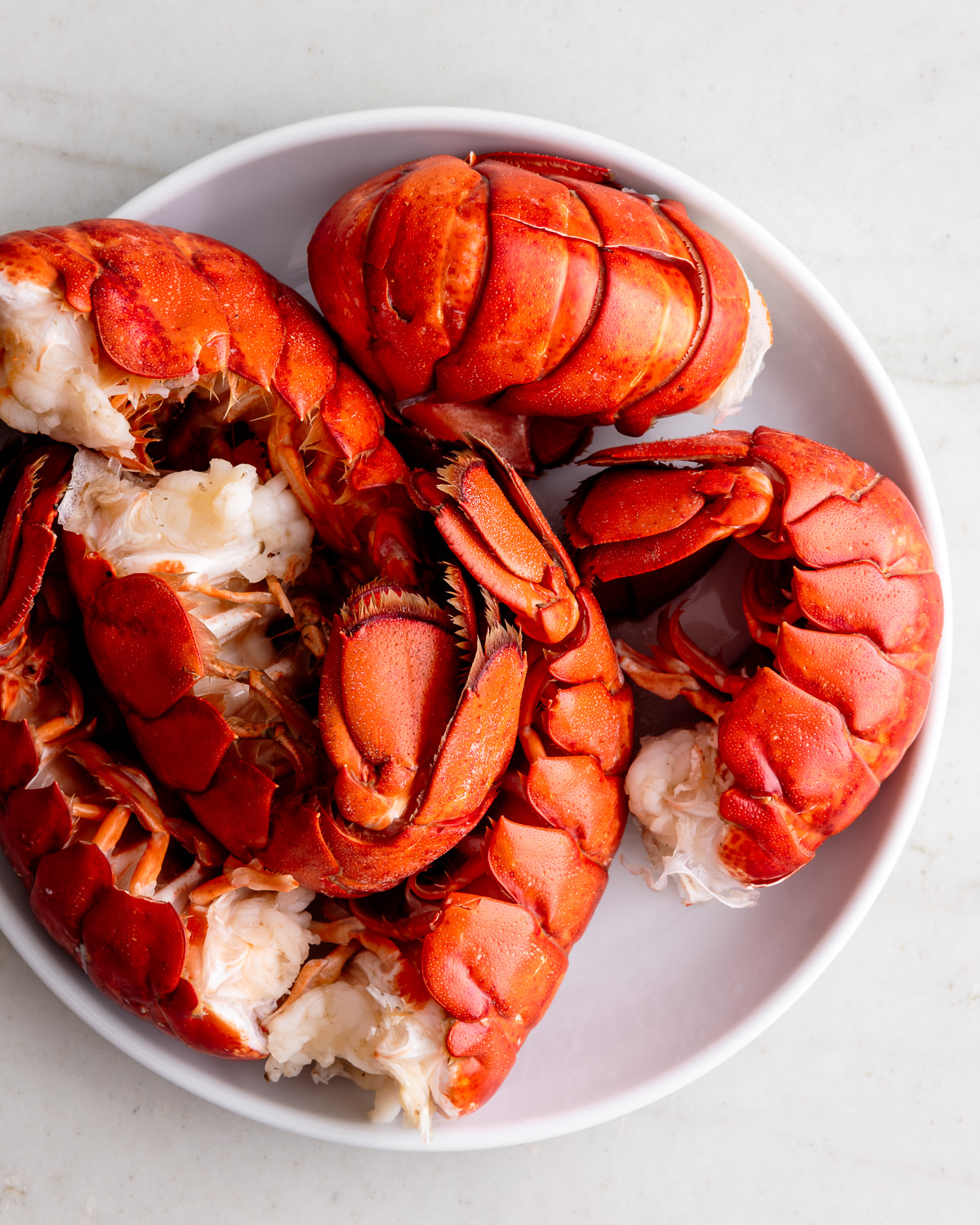 steamed lobster tails