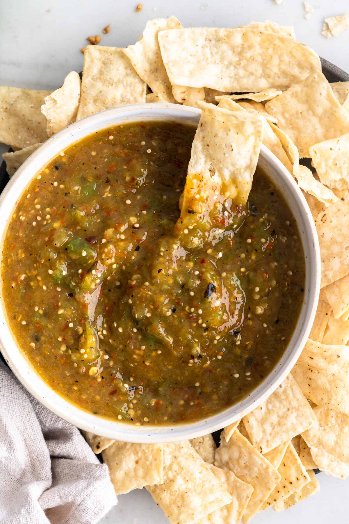 Tomatillo Red Chili Salsa With E