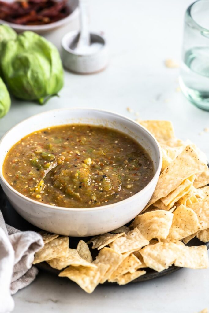 tomatillo-red chili salsa