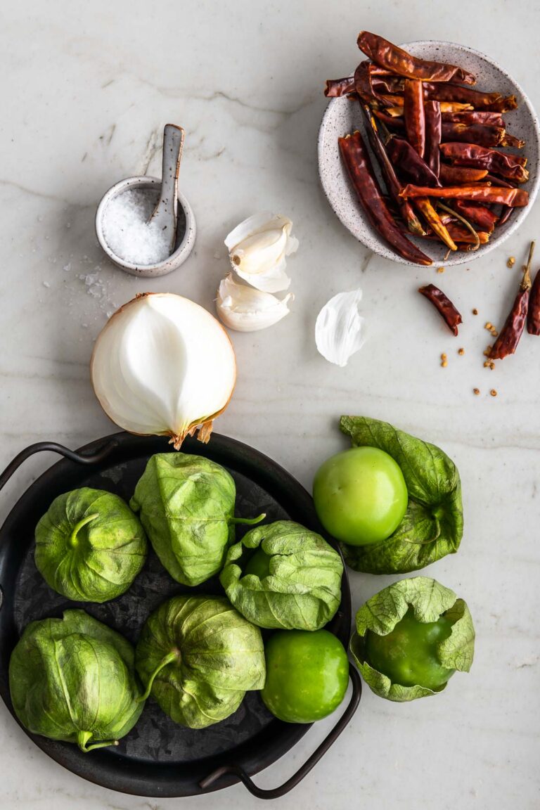 tomatillo red chili salsa - With Spice