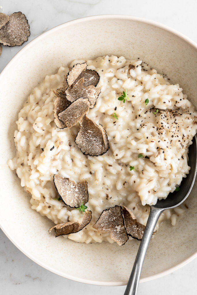 black truffle risotto