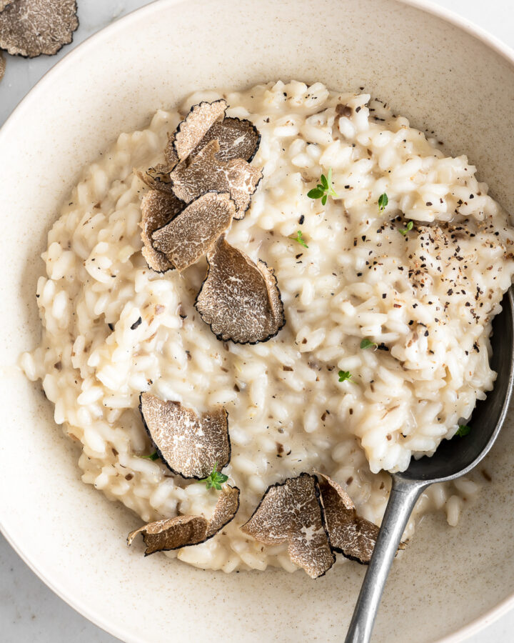 black truffle risotto