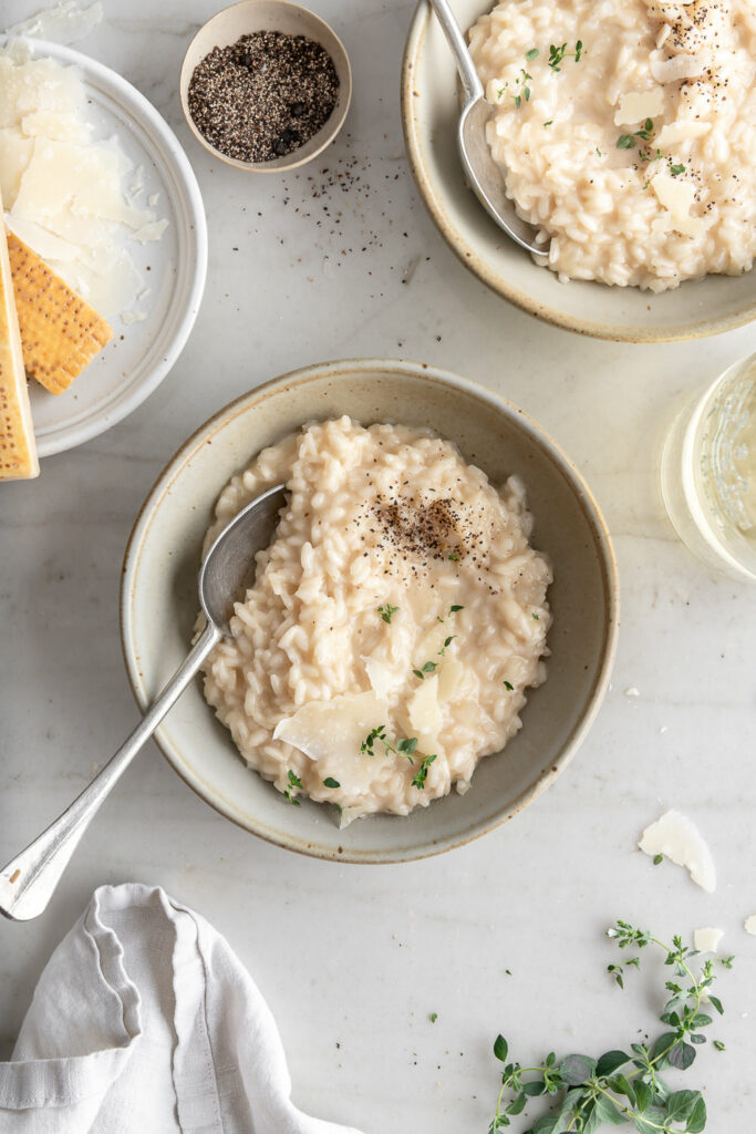 creamy parmesan risotto