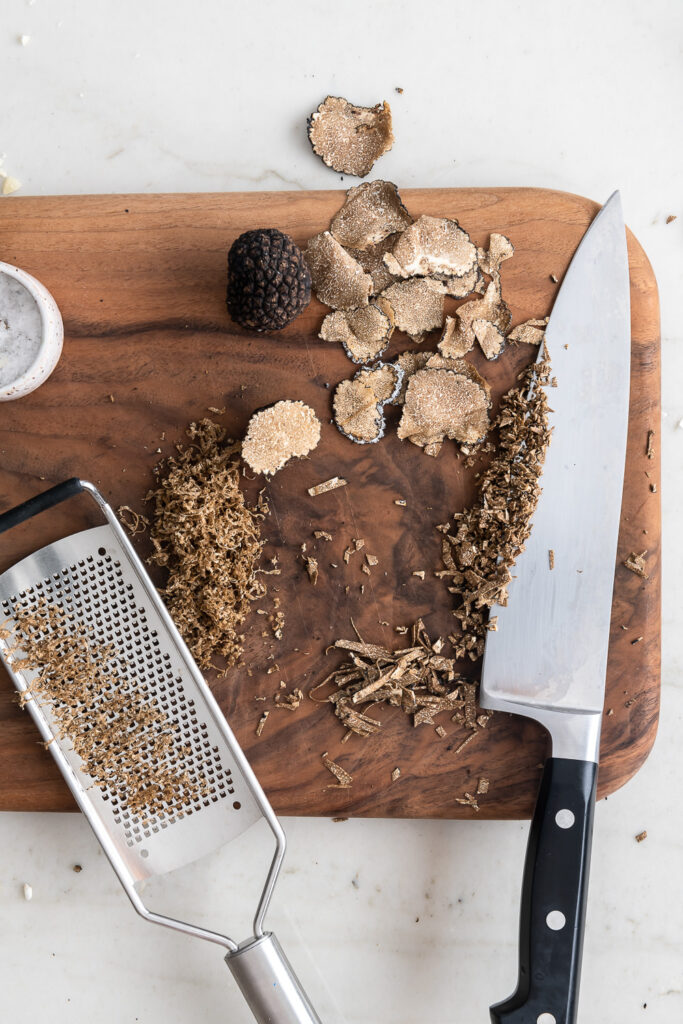 minced or grated fresh truffles