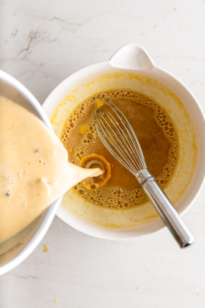 tempering egg yolks