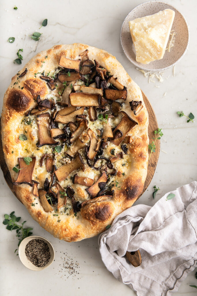 white mushroom pizza recipe