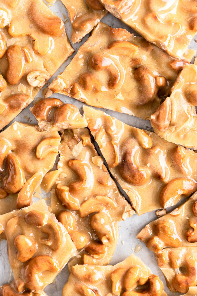 buttery cashew brittle recipe