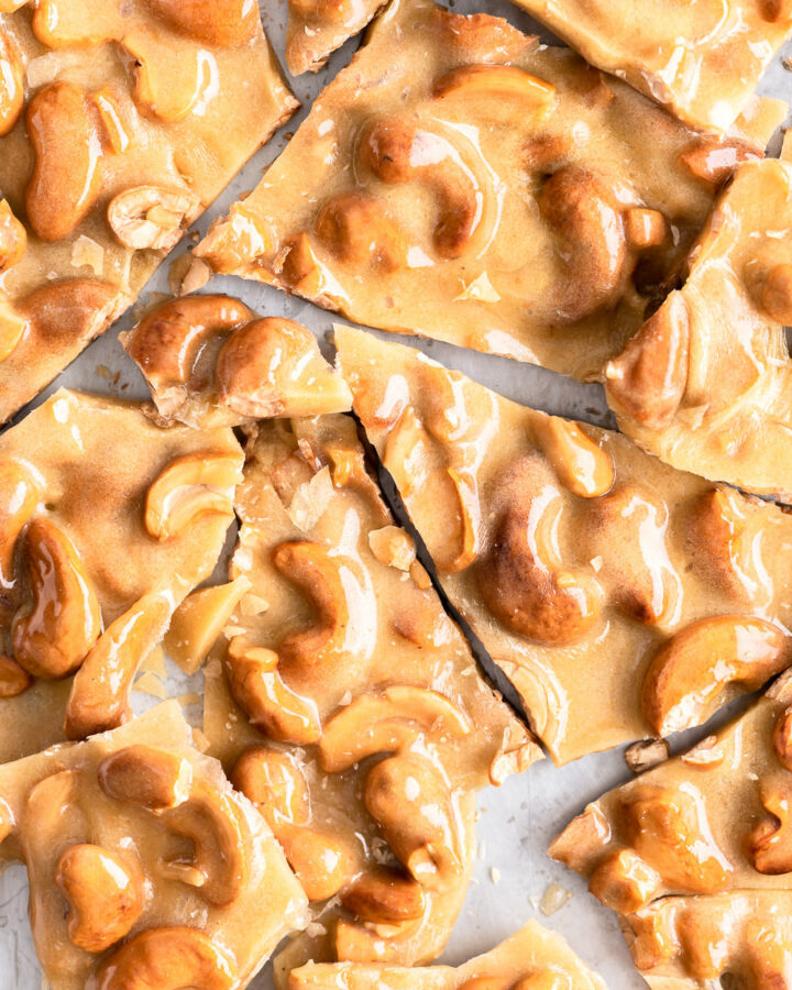 buttery cashew brittle recipe