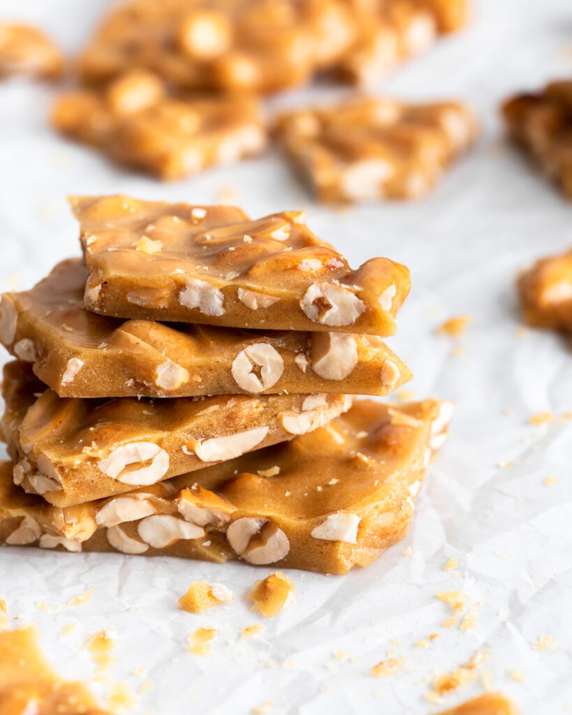 homemade peanut brittle