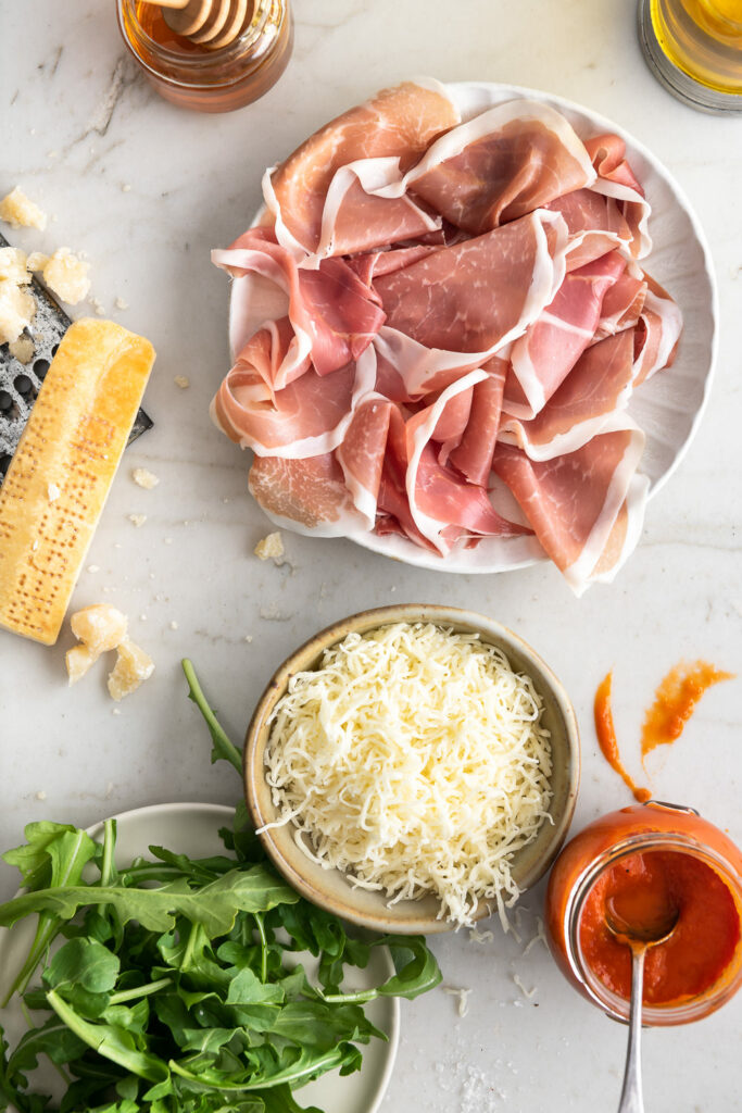 ingredient shot_prosciutto pizza