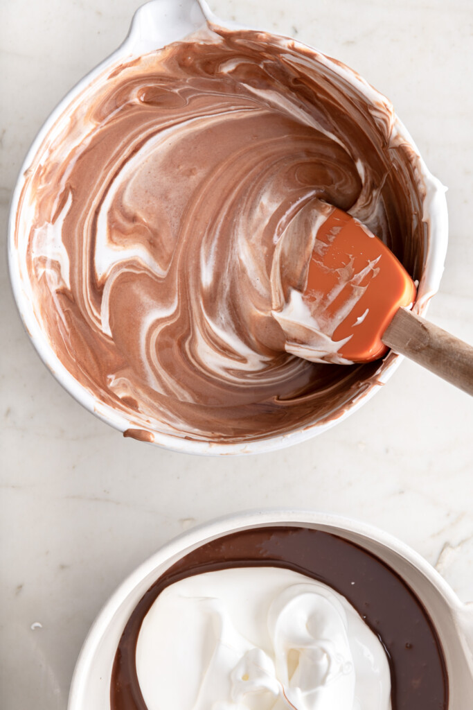 5_fold meringue into chocolate mixtures