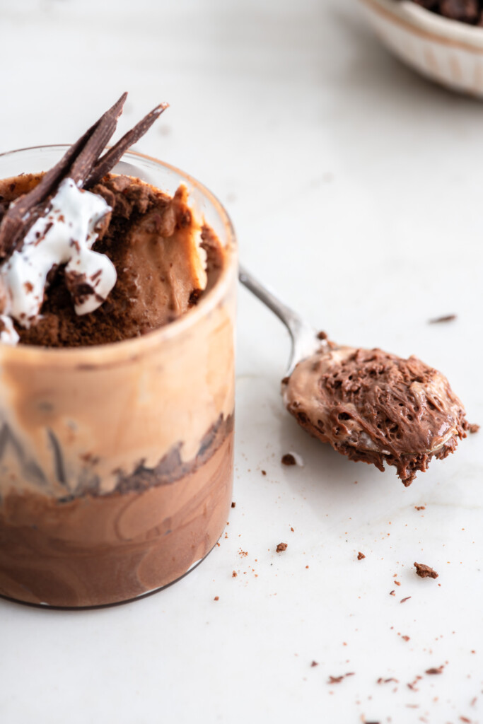 double chocolate mousse parfait