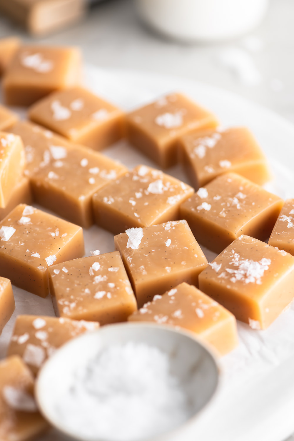 sea salt caramels (soft and chewy!) With Spice