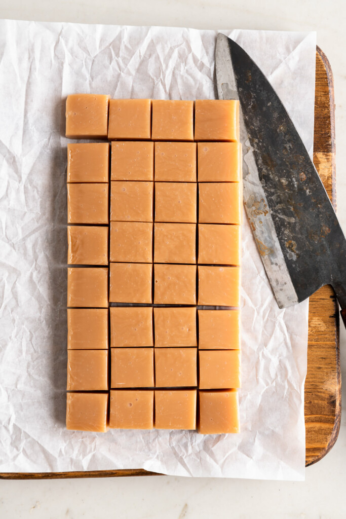 6_cut caramels into squares