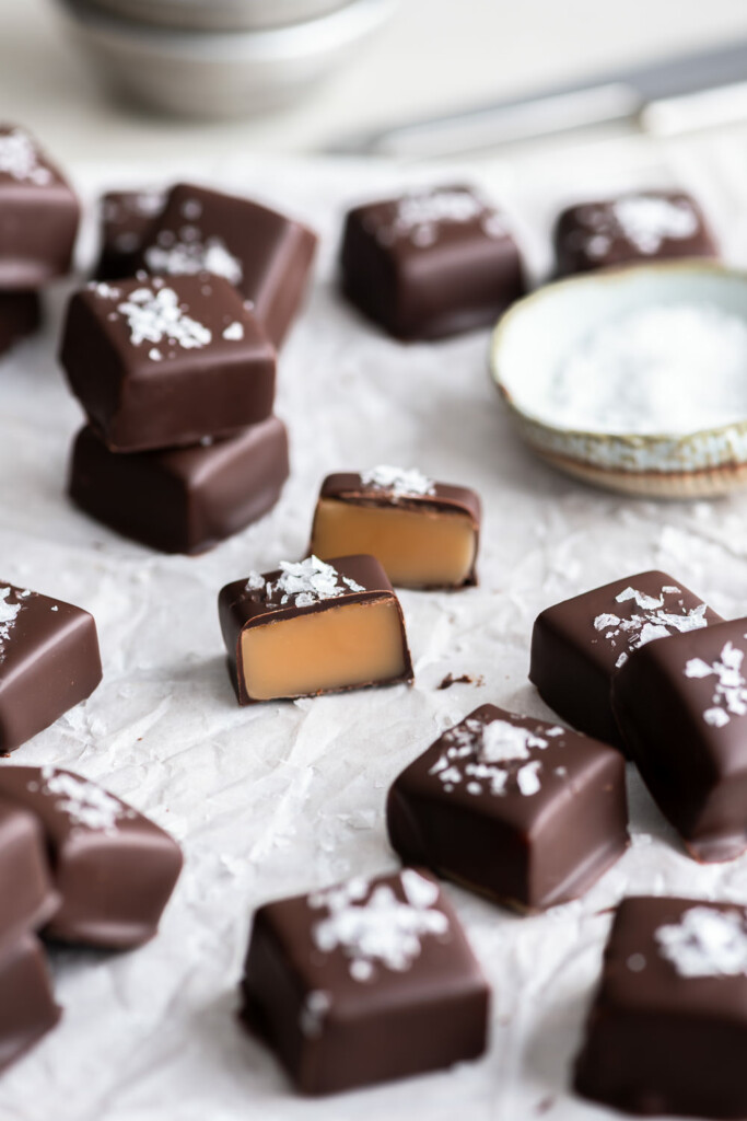 chocolate covered caramels