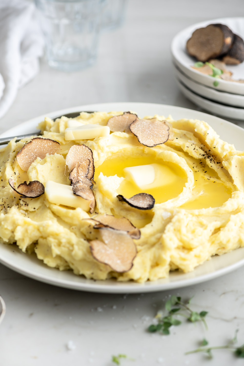 truffle mashed potatoes (buttery and creamy!) With Spice