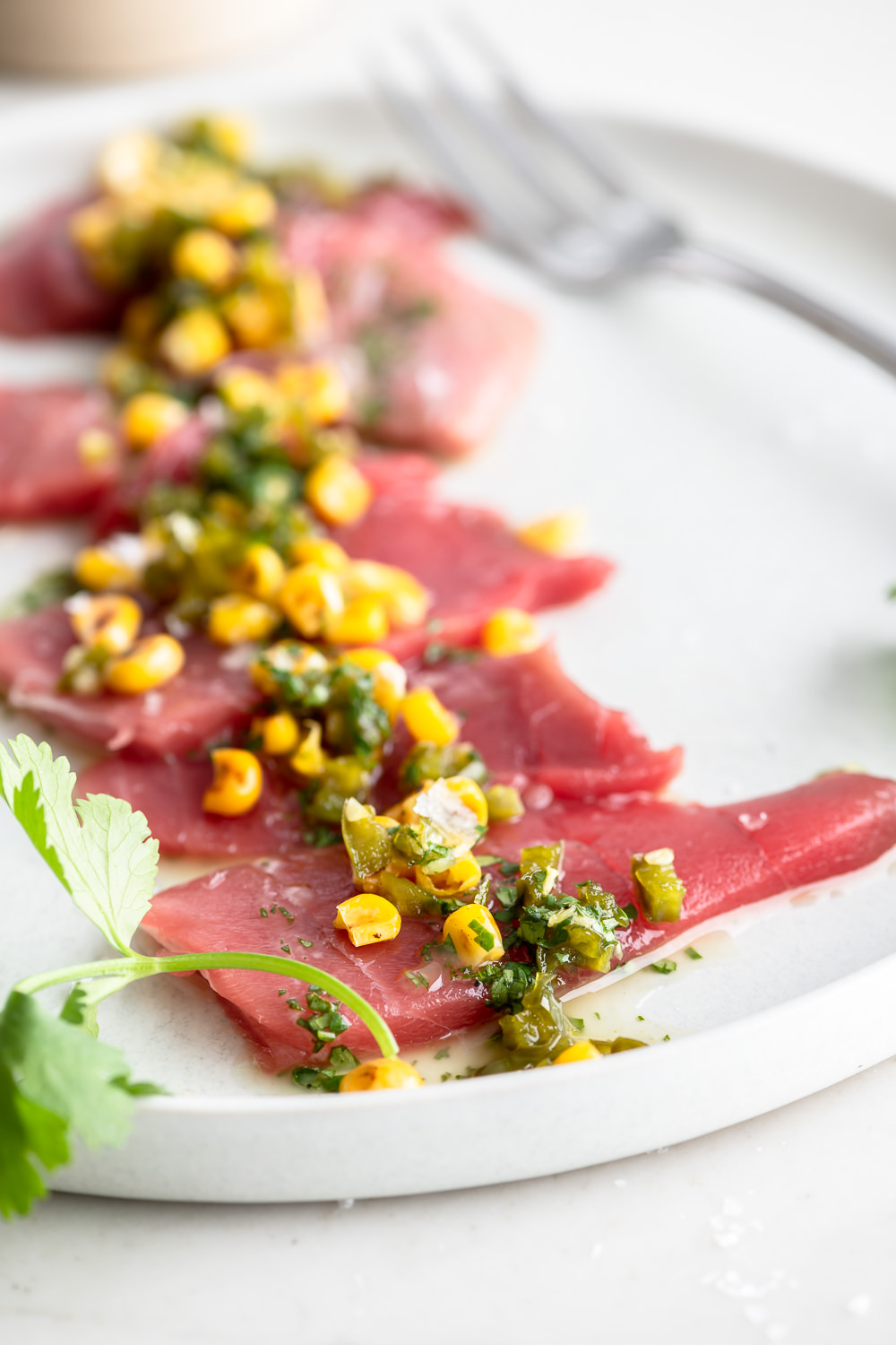 Tuna Crudo sweet And Spicy With Spice tuna-food-label