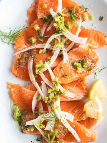 salmon crudo