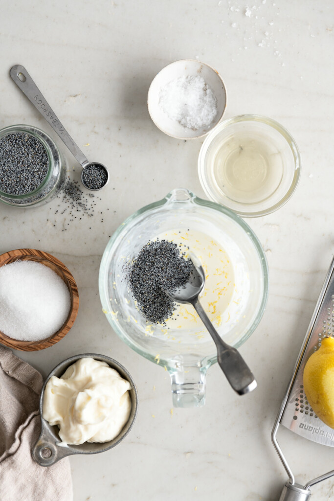 1_make creamy poppyseed dressing