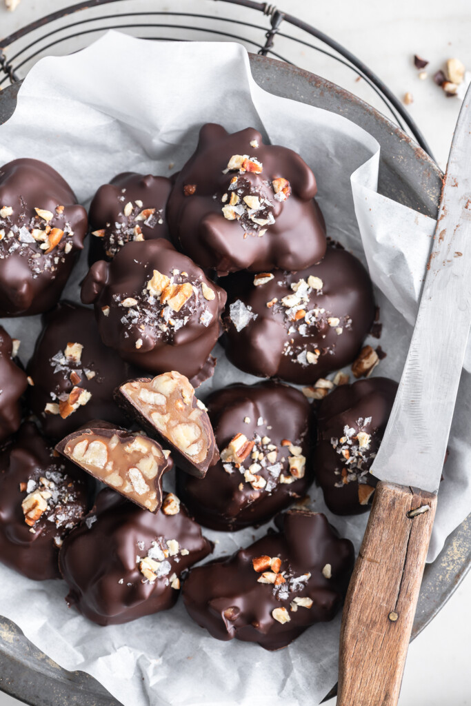 chocolate pecan turtles