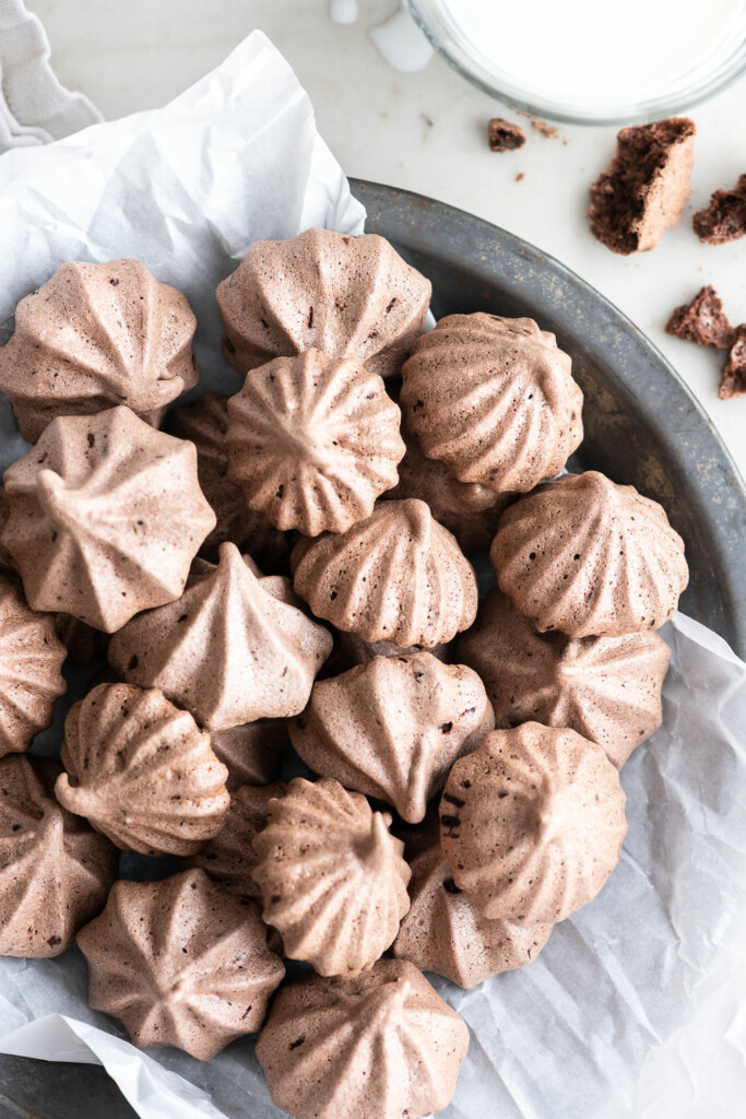 double chocolate meringue cookies