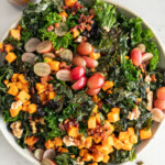 kale salad with sweet potato