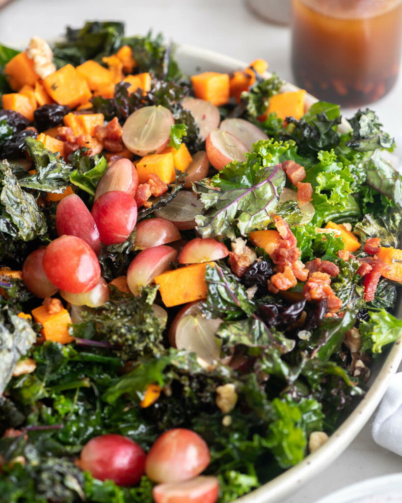 roasted sweet potato kale salad