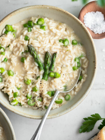 asparagus risotto