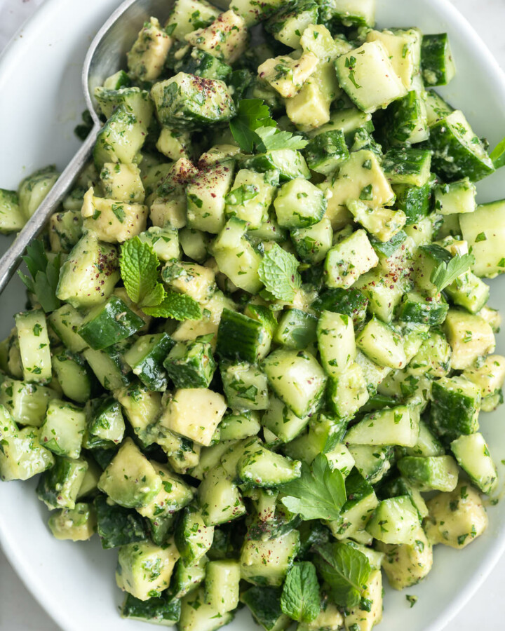 avocado and cucumber salad recipe