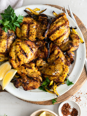 grilled turmeric chicken thighs
