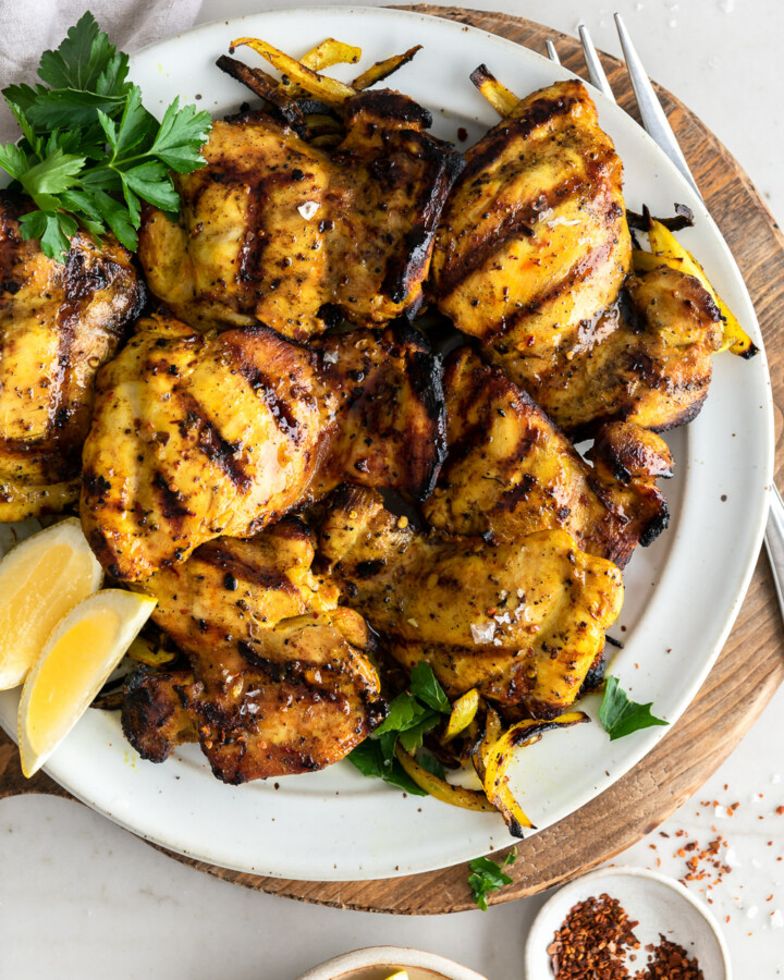 grilled turmeric chicken thighs