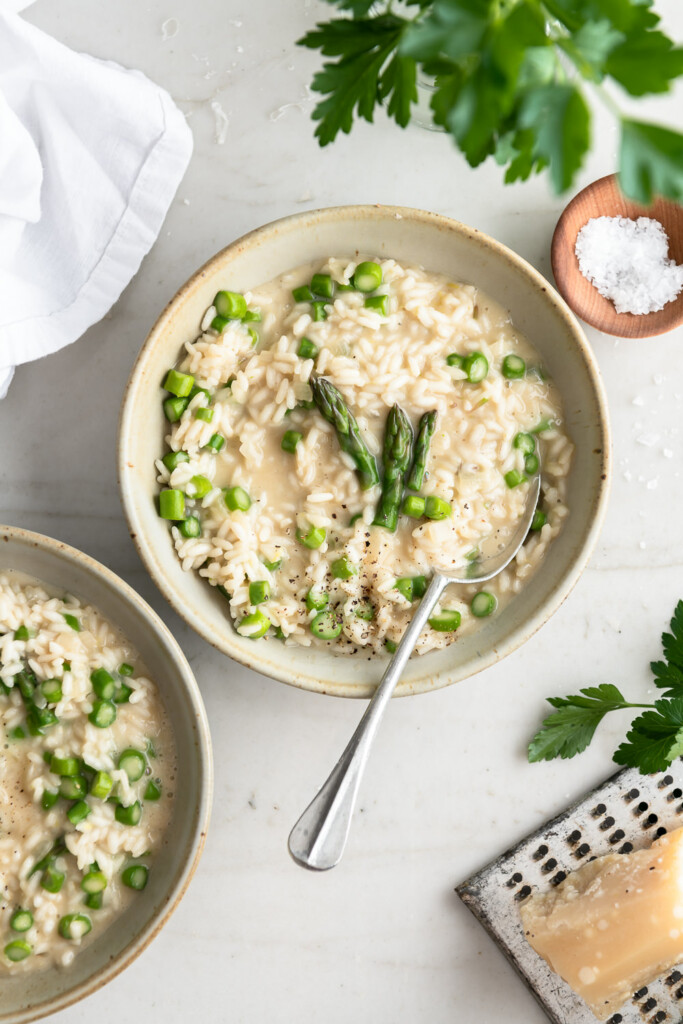 lemon asparagus risotto