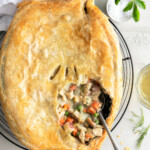 chicken pot pie with puff pastry