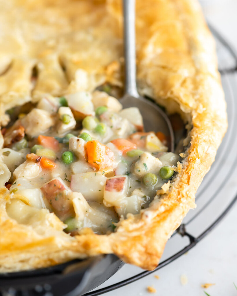 crustless chicken pot pie