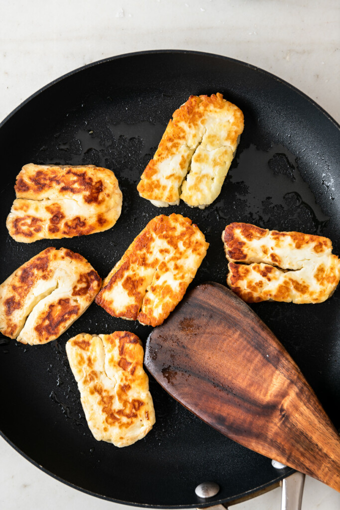 3_pan fry halloumi