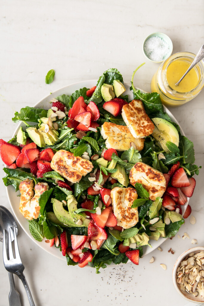 4_assemble halloumi salad