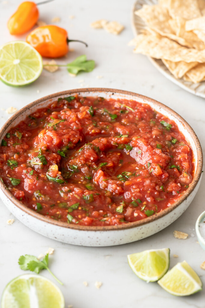 homemade habanero salsa