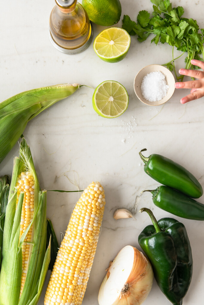 ingredients_roasted chili corn salsa