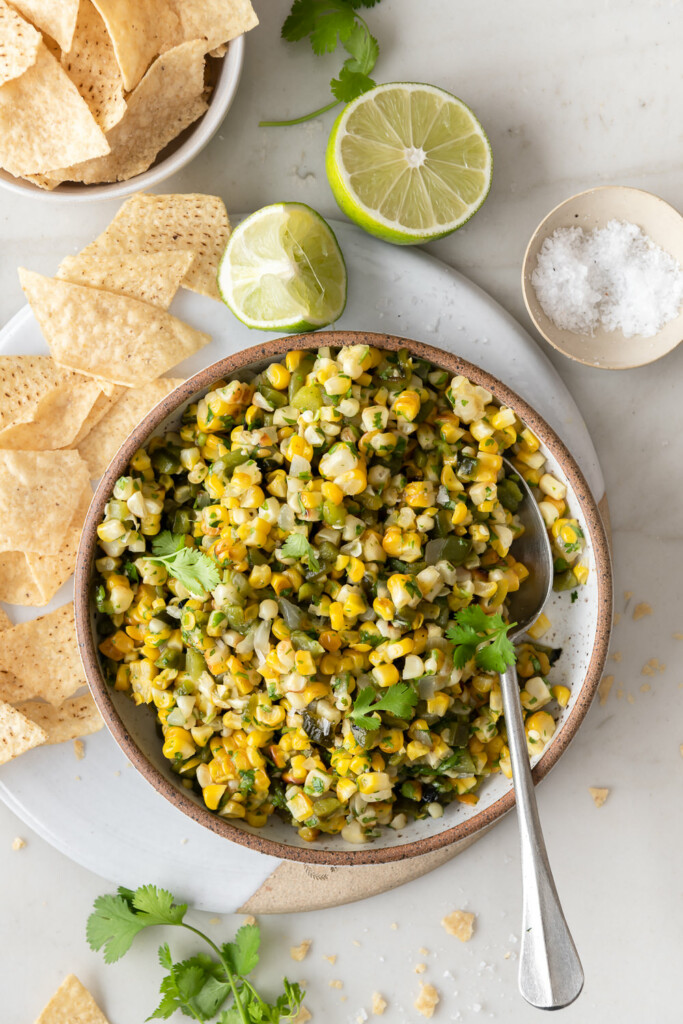 roasted chili corn salsa