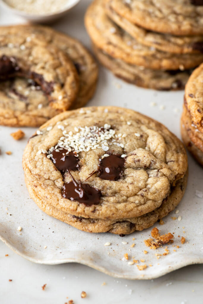 white miso chocolate chip cookies