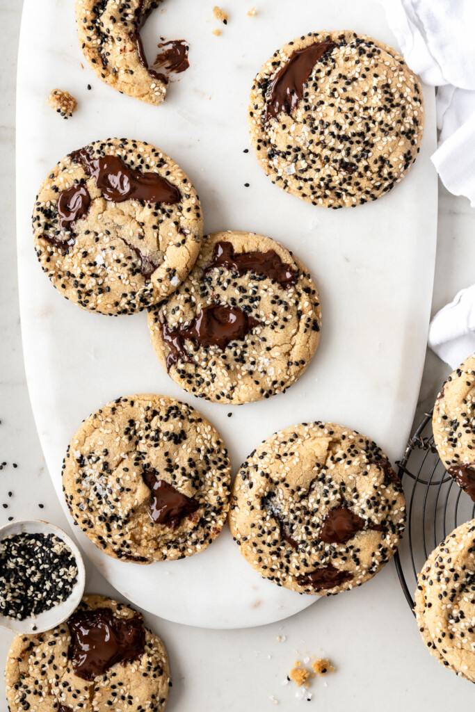 chocolate chip tahini cookies